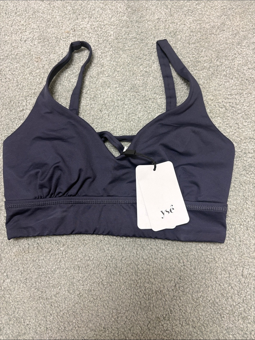 Ysé Navy Wireless Bralette with Adjustable Straps